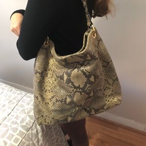 Snake print Michael Kors shoulder bag